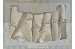 Fata de masa dreptunghiulara, crem, Atak