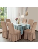 Set 6 huse elastice pentru scaune, cu volan, cappuccino