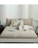 Set lenjerie finet, 6 piese, bej si roz pudra