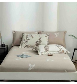 Set lenjerie finet, 6 piese, bej si roz pudra