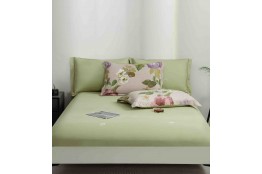 Set lenjerie finet, 6 piese, verde si roz pudra