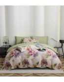 Set lenjerie finet, 6 piese, verde si roz pudra