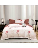 Set lenjerie finet, 6 piese, maro si roz pudra