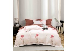 Set lenjerie finet, 6 piese, maro si roz pudra