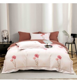 Set lenjerie finet, 6 piese, maro si roz pudra