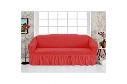 Husa elastica pentru canapea 3 locuri,  roze